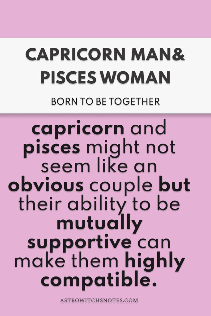 Capricorn and Pisces compatibility 