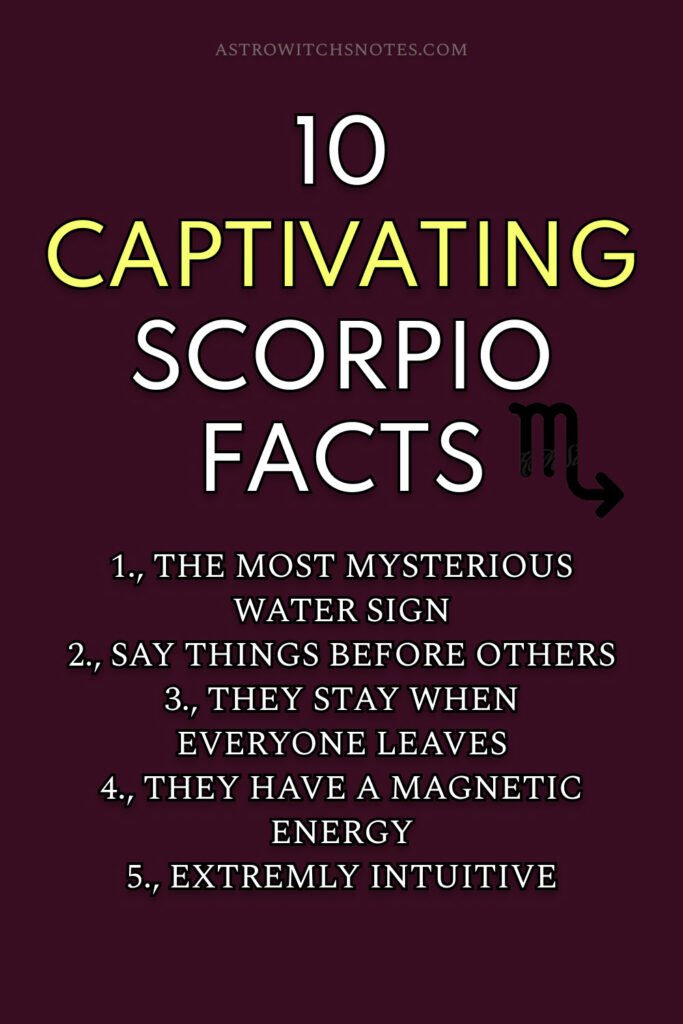 10 captivating scorpio facts